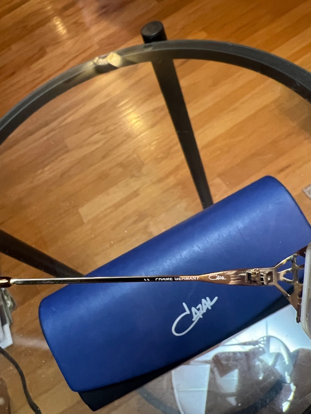 Cazal Gold Frame Eyeglasses with Black Temple Tips - Picture 5 of 8